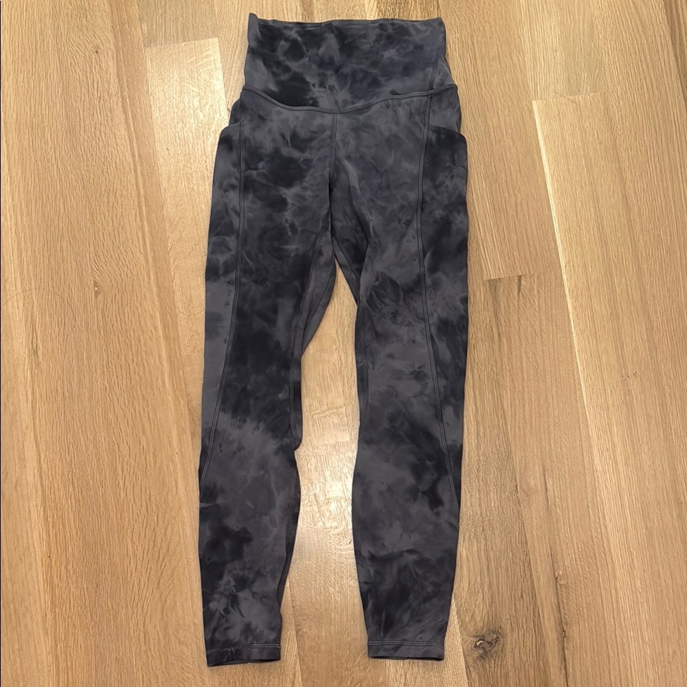 lululemon athletica Black Tie-Dye Leggings
